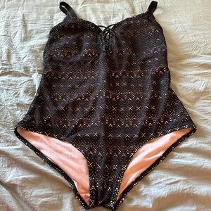 Penningtons Cactus Plus Size Lace Swimsuit